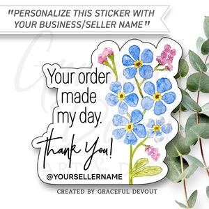 Your Order Made My Day. Thank You! - Sticker 2" (inches) (96ct.) [GD72-96]